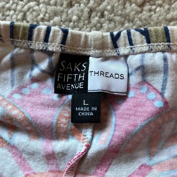 Sams Fifth Ave tropical tank top size L - Picture 4 of 4